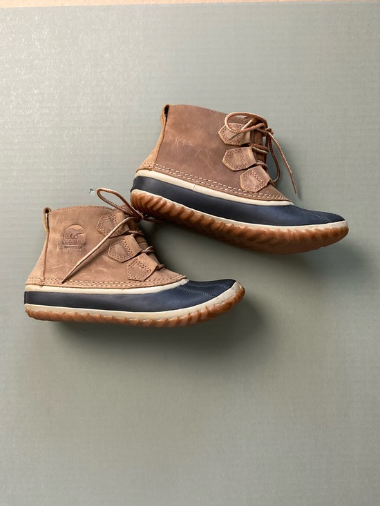 Sorel Brown and Black Waterproof Duck Boots - Picture 4 of 6